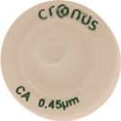 Cronus 13mm Cellulose Acetate Syringe Filters 0.45µm. Luer Lock inlet, Luer Spike outlet.