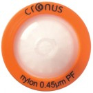 Cronus 25mm Nylon Syringe Filter 0.45µm with 1µm Glass Fibre Pre-Filter 