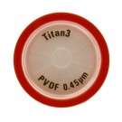 Titan3 Syringe Filter PVDF 0.45µm 30mm with 1µm Glass Fibre Pre-Filter